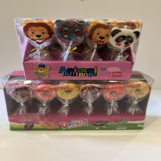 Γλειφιτζούρι ζωάκι και ντόνατ 30τμχ